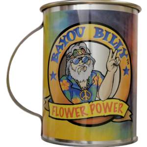 "Flower Power" Tin Mug