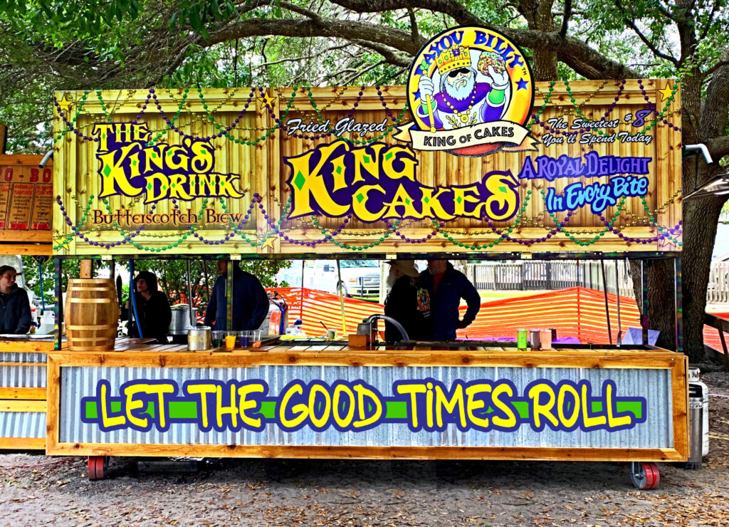 Mardi Grad King Cake stand